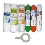 Pera Water Açık Kasa Su Arıtma Cihazlarına Uygun Mebransız 6'lı Alkali + Mineral Filtre Seti Açma Anahtarı Hediyeli