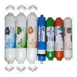 Pera Water Kapalı Kasa Su Arıtma Cihazlarına Uygun Global Water Solutions 75 Gpd İnline 7'li Mineral + Alkali Filtre Seti Bağlantı Dirseği Hediyeli