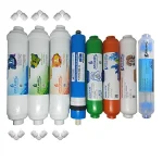 Pera Water Kapalı Kasa Su Arıtma Cihazlarına Uygun Global Water Mebranlı 8'li Alkali + Mineral + Detox Filtre Seti