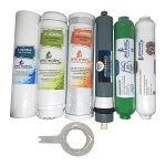 Pera Water Açık Kasa Su Arıtma Cihazlarına Uygun Platinium 80 Gpd Mebranlı 6'li Alkali Filtre Seti Açma Anahtarı Hediyeli Alkali Filtre
