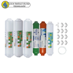 Purefer  kapalı Kasa Su Arıtma Cihazlarına Uygun Sertifikalı 6 li mebransız  mineral +alkalili set