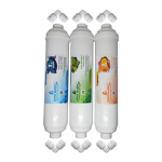 Pera Water Kapalı Kasa Su Arıtma Cihazlarına Uygun İnline 3'lü Ön Filtre Seti Bağlantı Dirseği Hediyeli