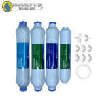 Fluxtek Kapalı Kasa Su arıtma cihazlarına uygun Uluslar arası Sertifikalı 4 lü  filtre set