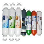 Pera Water Kapalı Kasa Su Arıtma Cihazlarına Uygun Platinium 80 Gpd İnline 7'li Alkali + Mineral Filtre Seti Bağlantı Dirseği Hediyeli