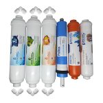 Pera Water Kapalı Kasa Su Arıtma Cihazlarına Uygun Pallas 80 Gpd İnline 6'li Mineral Filtre Seti Bağlantı Dirseği Hediyeli Mineral Filtre