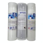 Purefer Açık Kasa Su Arıtma Cihazlarına Uygun 3'lü Ön Filtre Set (çift Sedimentli )