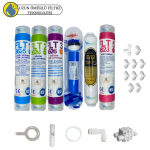 Pemax  Water Solutions Kapalı Kasa Su Arıtma Cihazlarına uygun Sertifikalı 6 lı Orijinal Filmtec mebranlı12 inç tatlandırıcılı + B12 Alkali set ve ekipmanları