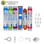 Pemax  Water Solutions Kapalı Kasa Su Arıtma Cihazlarına uygun Sertifikalı 6 li Vontron 4000 tds mebranlı 12 inç tatlandırıcılı+  mineral set ve ekipmanları