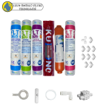 Pemax  Water Solutions Kapalı Kasa Su Arıtma Cihazlarına uygun Sertifikalı 6 lı Orijinal LG Kuno mebranlı 12 inç tatlandırıcılı +  mineral set ve ekipmanları