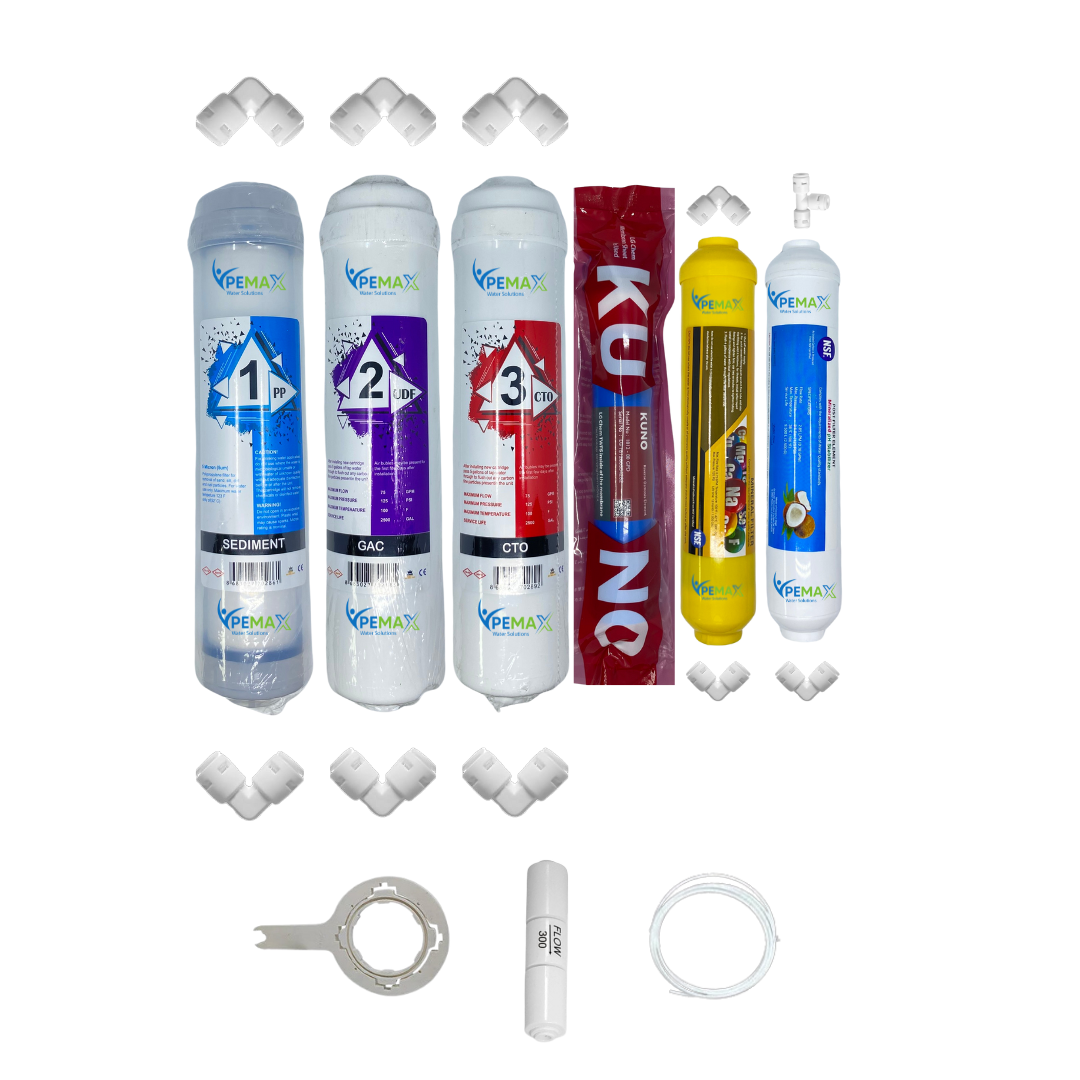 km0154 Pemax Water Solutions Kapalı Kasa Su Arıtma Cihazlarına uygun STD 6 li Orijinal LG Kuno mebranlı Mineral+tatlandırıcılı set ve ekipmanları - Görsel 1