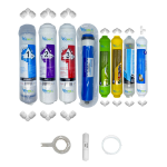 Pemax  Water Solutions Kapalı Kasa Su Arıtma Cihazlarına uygun STD  8 li Reverse Osmosis mebranlı Alkali+mineral+detox+tatlandırıcılı set ve ekipmanları