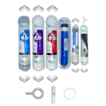 Pemax  Water Solutions Kapalı Kasa Su Arıtma Cihazlarına uygun STD  6 li Reverse Osmosis mebranlı şeffaf mineral+gümüş iyonlu tatlandırıcı set ve ekipmanları