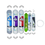 Pemax  Water Solutions Kapalı Kasa Su Arıtma Cihazlarına uygun STD 6 li mebransız  alkali +şeffaf mineral +gümüş iyonlu tatlandırıcı set ve ekipmanları