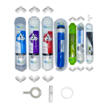 Pemax  Water Solutions Kapalı Kasa Su Arıtma Cihazlarına uygun STD  7 li Reverse Osmosis mebranlı Alkali+şeffaf mineral+gümüş iyonlu tatlandırıcı set ve ekipmanları
