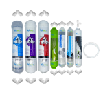 Pemax  Water Solutions Kapalı Kasa Su Arıtma Cihazlarına uygun STD 7 li mebransız  alkali +şeffaf mineral +detox+gümüş iyonlu tatlandırıcı set ve ekipmanları