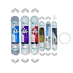 Pemax  Water Solutions Kapalı Kasa Su Arıtma Cihazlarına uygun STD 6 li mebransız B12 Alkali+şeffaf mineral +gümüş iyonlu tatlandırıcı set ve ekipmanları