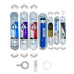 Pemax  Water Solutions Kapalı Kasa Su Arıtma Cihazlarına uygun STD  7 li Reverse Osmosis mebranlı B12 Alkali+şeffaf mineral+gümüş iyonlu tatlandırıcı set ve ekipmanları