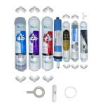 Pemax  Water Solutions Kapalı Kasa Su Arıtma Cihazlarına uygun STD  7 li Pallas mebranlı B12 Alkali+şeffaf mineral+gümüş iyonlu tatlandırıcı set ve ekipmanları