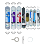 Pemax  Water Solutions Kapalı Kasa Su Arıtma Cihazlarına uygun STD  8 li Platinium mebranlı B12 Alkali+şeffaf mineral+detox+gümüş iyonlu tatlandırıcı set ve ekipmanları