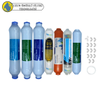 Fluxtek Kapalı Kasa Su arıtma cihazlarına uygun Uluslar arası Sertifikalı 7 li Pera Water mineral+B12 Alkali+detox mebransız  filtre set