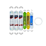 Pemax  Water Solutions Kapalı Kasa Su Arıtma Cihazlarına uygun Ecomax  6 li mebransız  alkali +mineral +tatlandırıcılı set ve ekipmanları