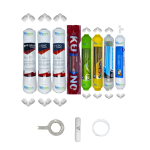 Pemax  Water Solutions Kapalı Kasa Su Arıtma Cihazlarına uygun Ecomax   8 li Orijinal LG Kuno mebranlı Alkali+mineral+detox+tatlandırıcılı set ve ekipmanları