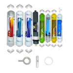 Pemax  Water Solutions Kapalı Kasa Su Arıtma Cihazlarına uygun STDMAX  8 li Platinium mebranlı Alkali+mineral+detox+tatlandırıcılı set ve ekipmanları