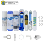 Purefer  Açık kasa çift karbonlu Sertifikalı 7 li B12 alkali+ Filmtec Dupon mebranlı  Şeffaf 4 lü mineralli set ve ekipmanları