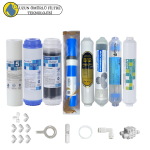 Purefer  Açık kasa çift karbonlu Sertifikalı 8 liB12 alkali+detox+ Vontron Helixfil Yüksek Tds mebranlı  Şeffaf 4 lü mineralli set ve ekipmanları