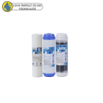 Purefer  Açık kasa çift karbonlu Sertifikalı 3 lü ön filtre seti