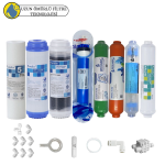 Purefer  Açık kasa çift karbonlu Sertifikalı 8 li Filmtec Dupon mebranlı  mineral  + alkalili + detox set ve ekipmanları