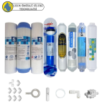 Purefer  Açık kasa çift sedimentli Sertifikalı 8 li Filmtec Dupon mebranlı  Şeffaf 4 lü mineral + B12 alkali + detox set ve ekipmanları