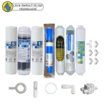 Purefer  Açık kasa çift sedimentli Sertifikalı 7 li Vontron Helixfil Yüksek Tds mebranlı  Şeffaf 4 lü mineral + B12 alkali set ve ekipmanları