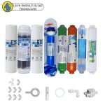 Purefer  Açık kasa Çif sedimentli Sertifikalı 8 li Filmtec Dupon mebranlı  mineral  + alkalili + detox set ve ekipmanları