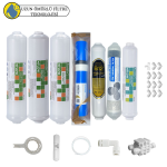 Purefer  Kapalı kasa su arıtma cihazlarına uygun Sertifikalı 7 li B12 alkali+ Vontron Helixfil Yüksek Tds mebranlı  Şeffaf 4 lü mineralli set ve ekipmanları