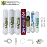 Purefer  Kapalı kasa su arıtma cihazlarına uygun Sertifikalı 7 li B12 alkali+ Orijinal Lg Kuno mebranlı  Şeffaf 4 lü mineralli set ve ekipmanları