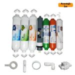 Pera Water Delüxe Su Arıtma Cihazına Uygun Platinium 80 GPD inline 7li Avantajlı Alkali+Mineral Filtre Seti