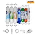 Pera Water Delüxe Su Arıtma Cihazına Uygun Sertifikalı Filmtec Dupon Mebranlı inline 7li Avantajlı Alkali+Mineral Filtre Seti