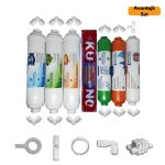 Pera Water Delüxe Su Arıtma Cihazına Uygun Orijinal Lg Kuno Mebranlı inline 7li Avantajlı Alkali+Mineral Filtre Seti