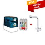 Pera Water Delüxe 7 Aşamalı Kapalı Kasa Su Arıtma Cihazı + Arıtma Çıkışlı Krom L Batarya