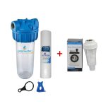 Pera Water 10 İnç Şebeke Girişi Tekli Tortu Arıtma Sistemi ve Çamaşır Bulaşık Makinesi Kireç Önleyici 3/4 Ölçü